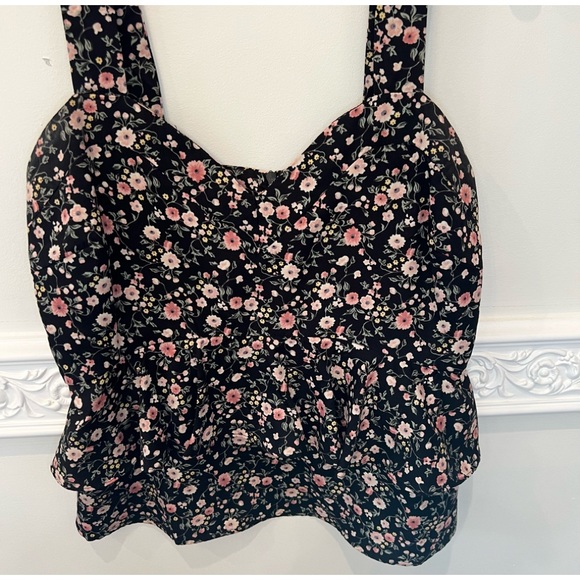 Y.A.S Floral Ruffle Tank Top - Picture 2 of 6